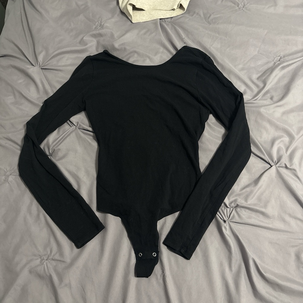 Garage Black Long Sleeve Bodysuit